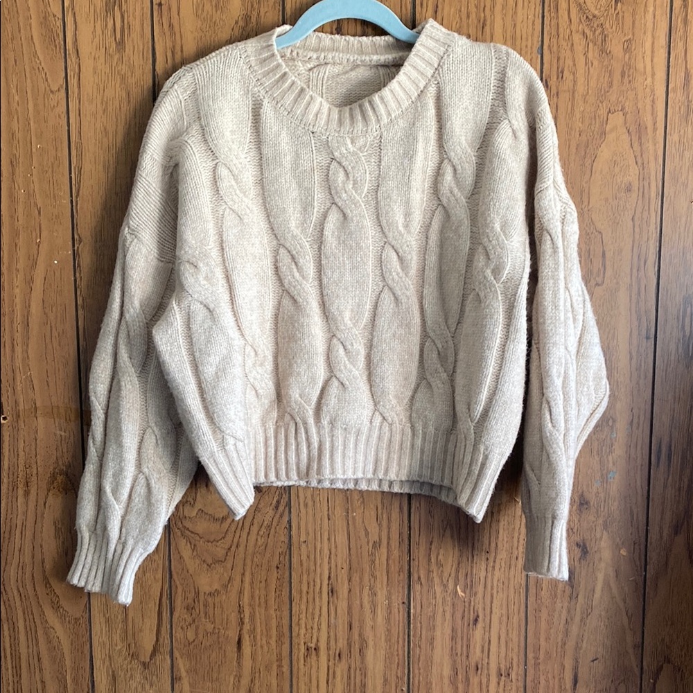 Women’s Cream Crewneck Sweater